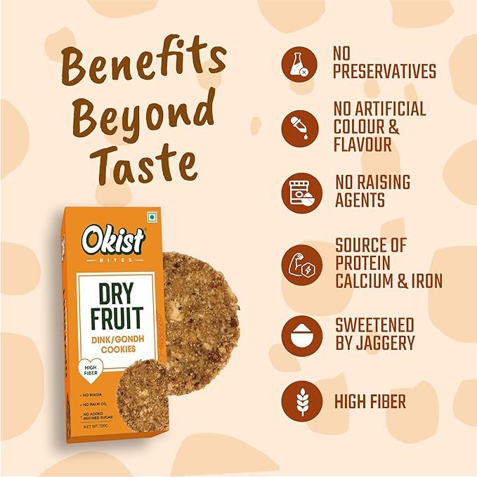 Protein Oats Chocolate Chip & Dryfruit Gondh/Dink Pack of 2