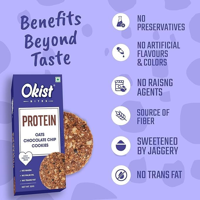 Protein Oats Chocolate Chip & Dryfruit Gondh/Dink Pack of 2