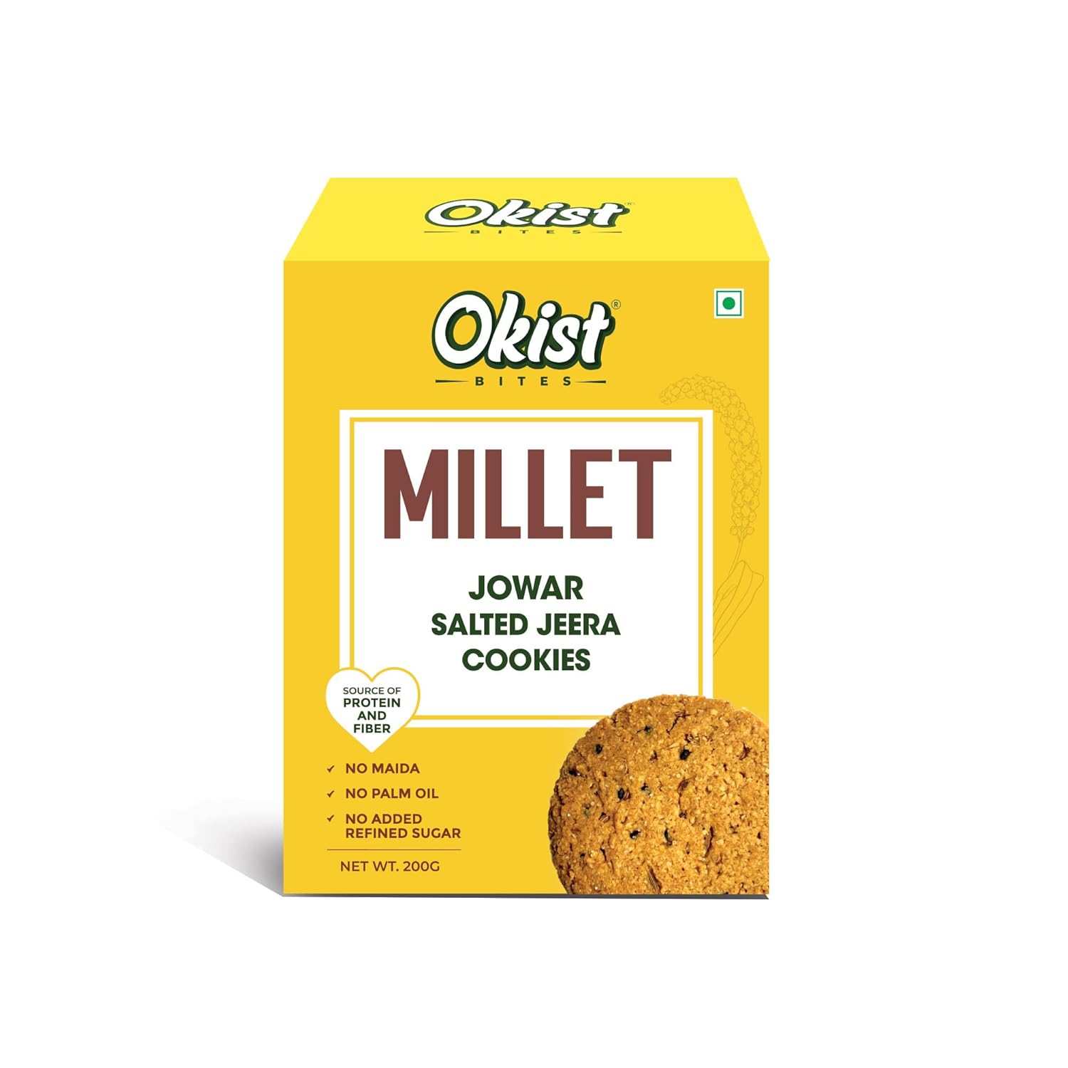 Millet Jowar Salted Jeera Cookies