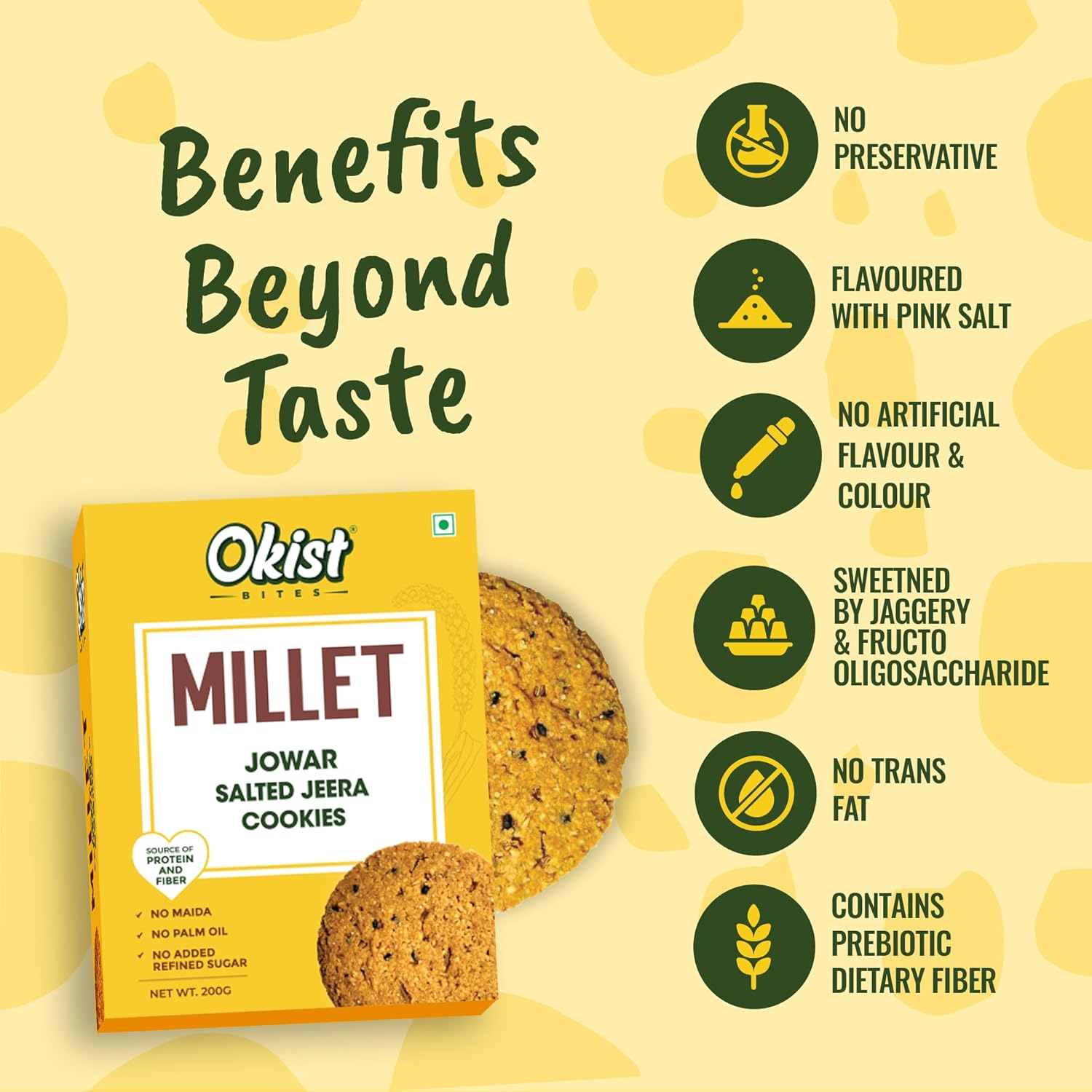 Millet Jowar Salted Jeera Cookies