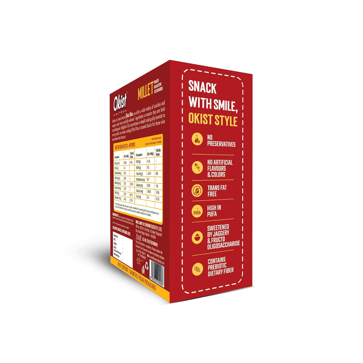 Millet Ragi Elaichi Cookies