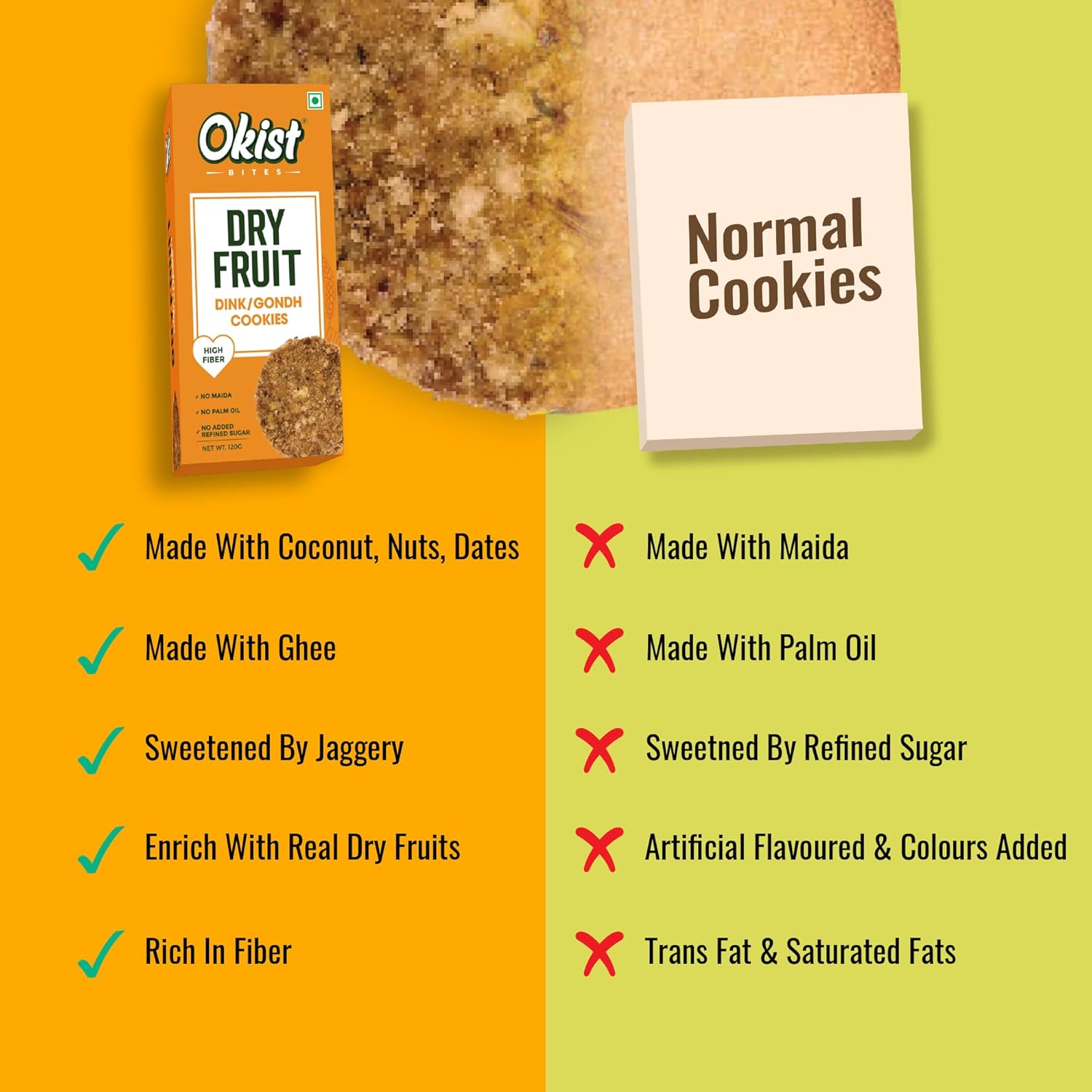 Dryfruit Gondh/Dink Cookies