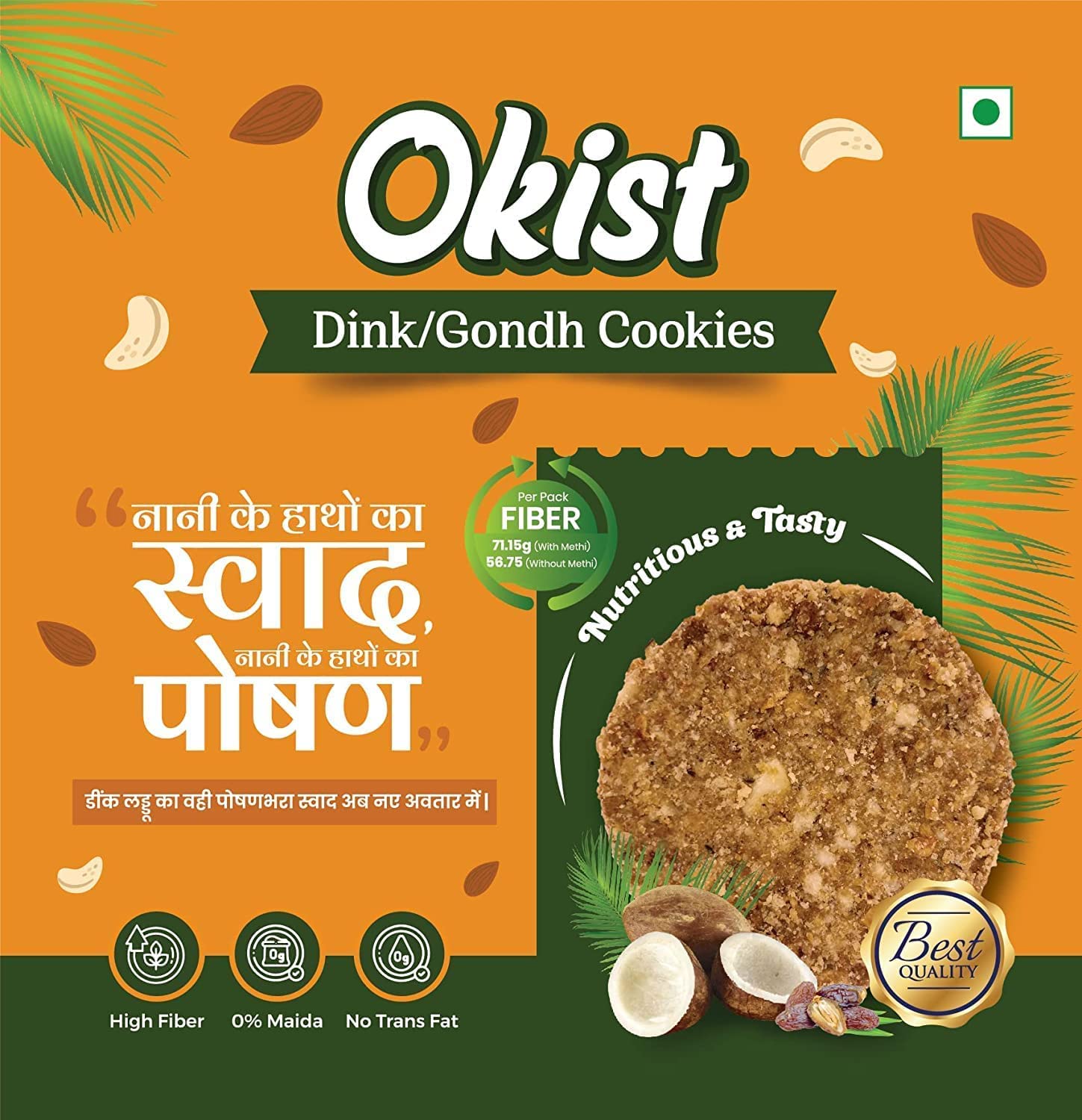 OKIST Dry Fruit Dink Gondh with Methi