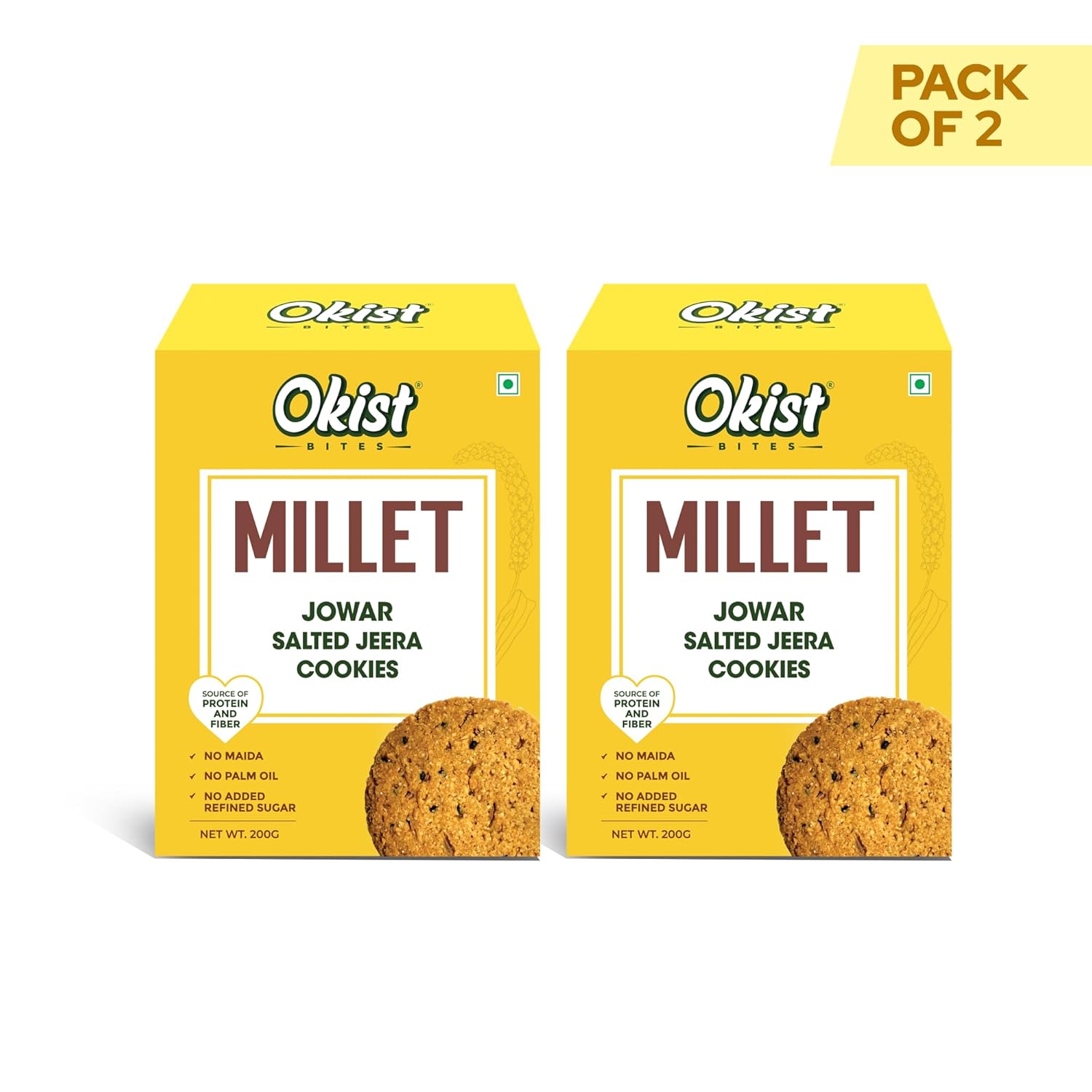 Millet Jowar Salted Jeera Cookies