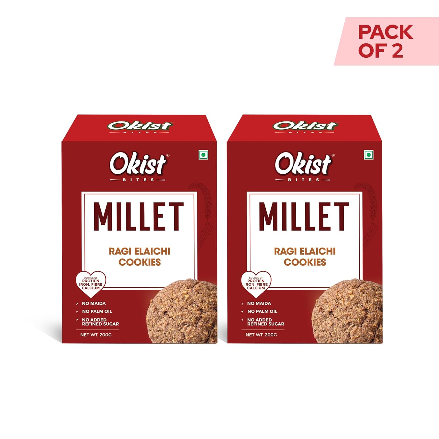 Millet Ragi Elaichi Cookies