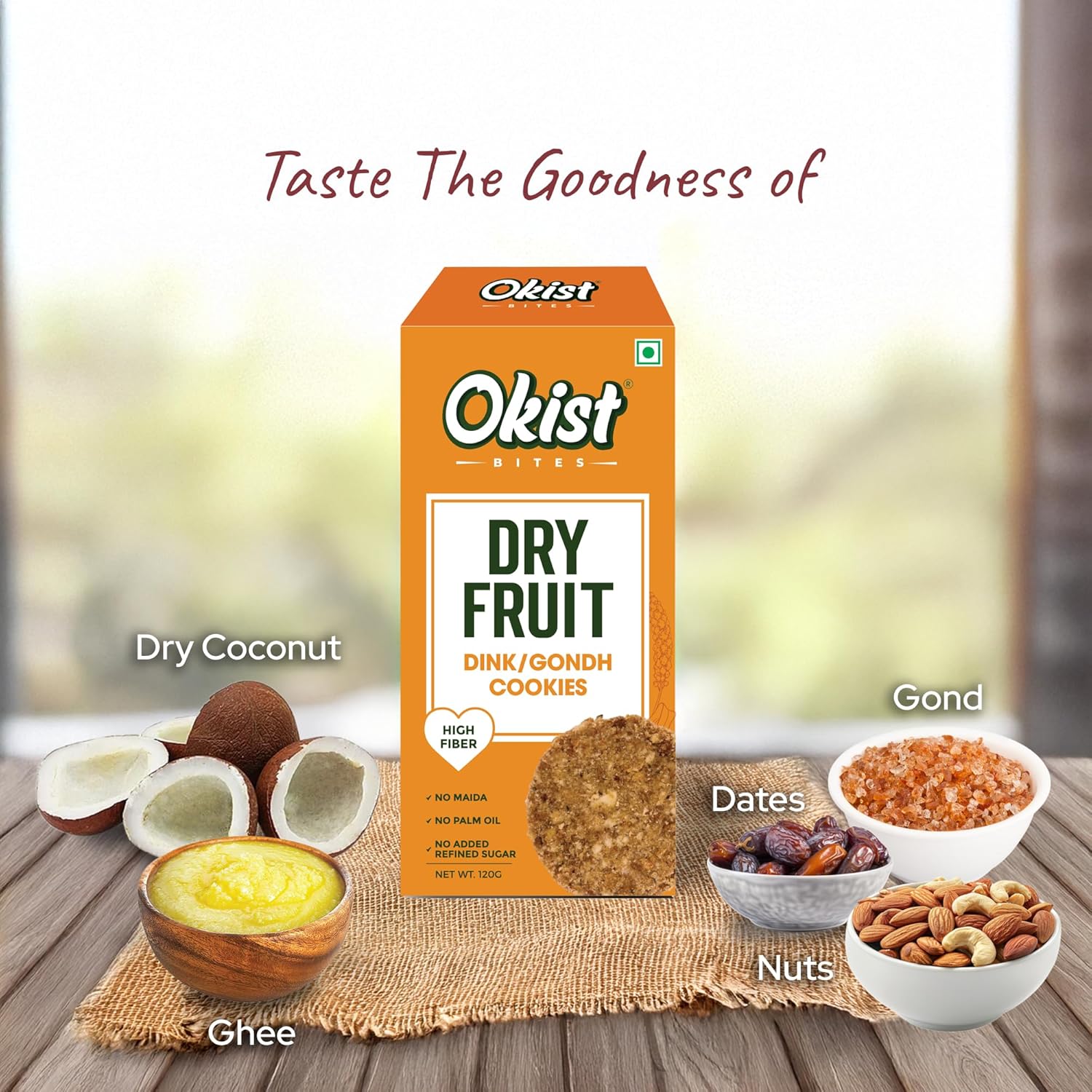 Dryfruit Gondh/Dink Cookies