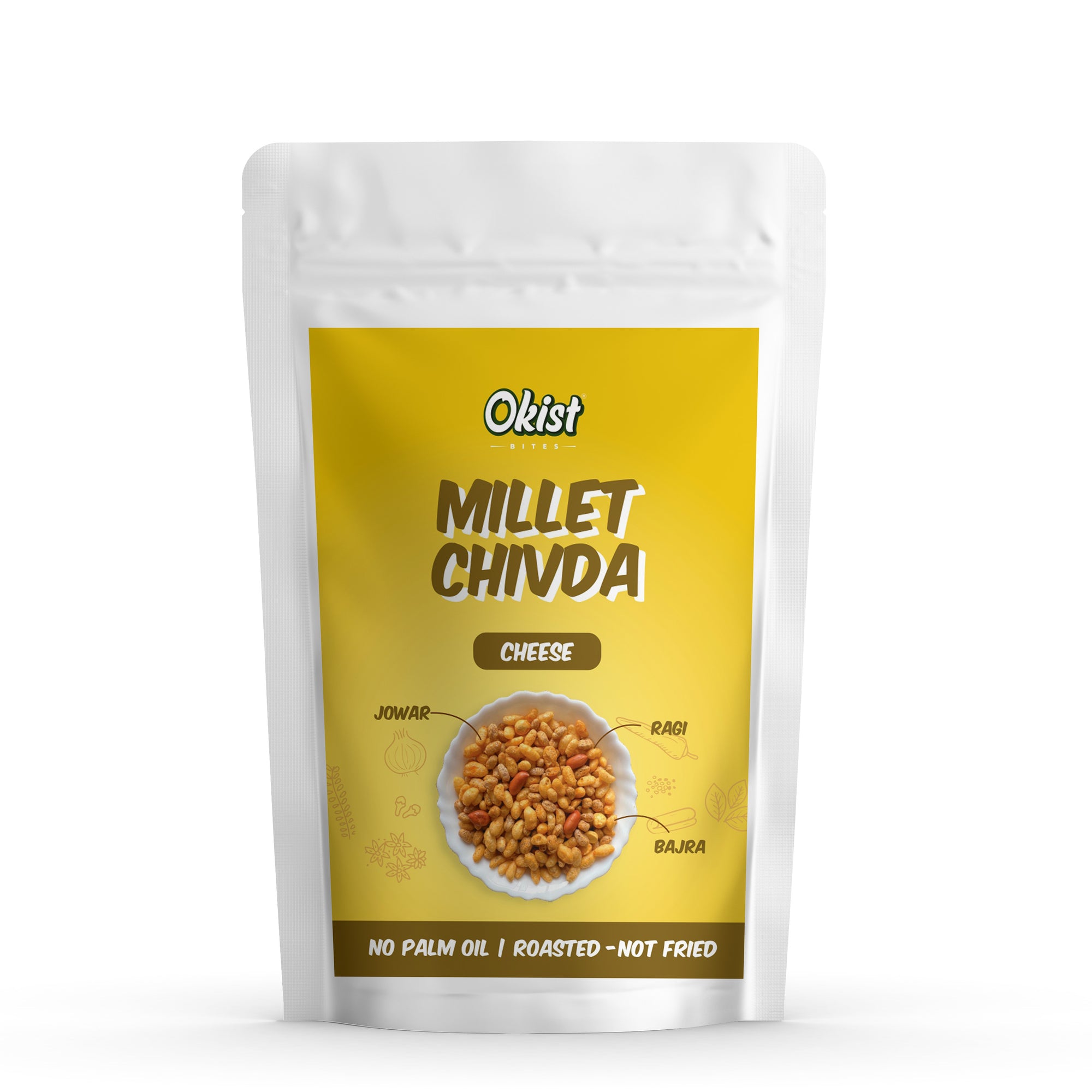 Okist Millet Chivda – Pack of 4 (Chilli + Tomato + Cheese + Cream & Onion)