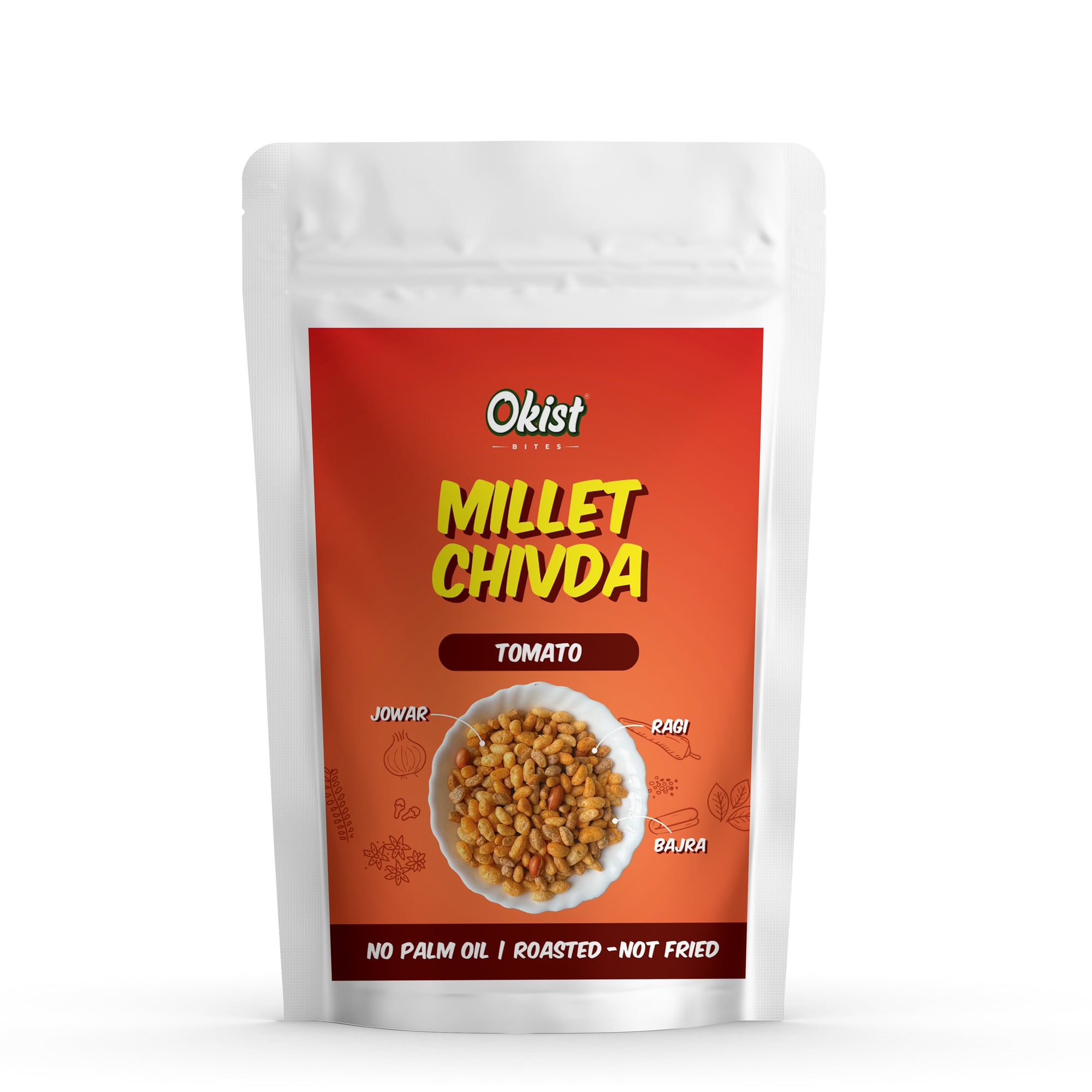 Okist Millet Chivda – Pack of 2 (Cream & Onion + Tomato)