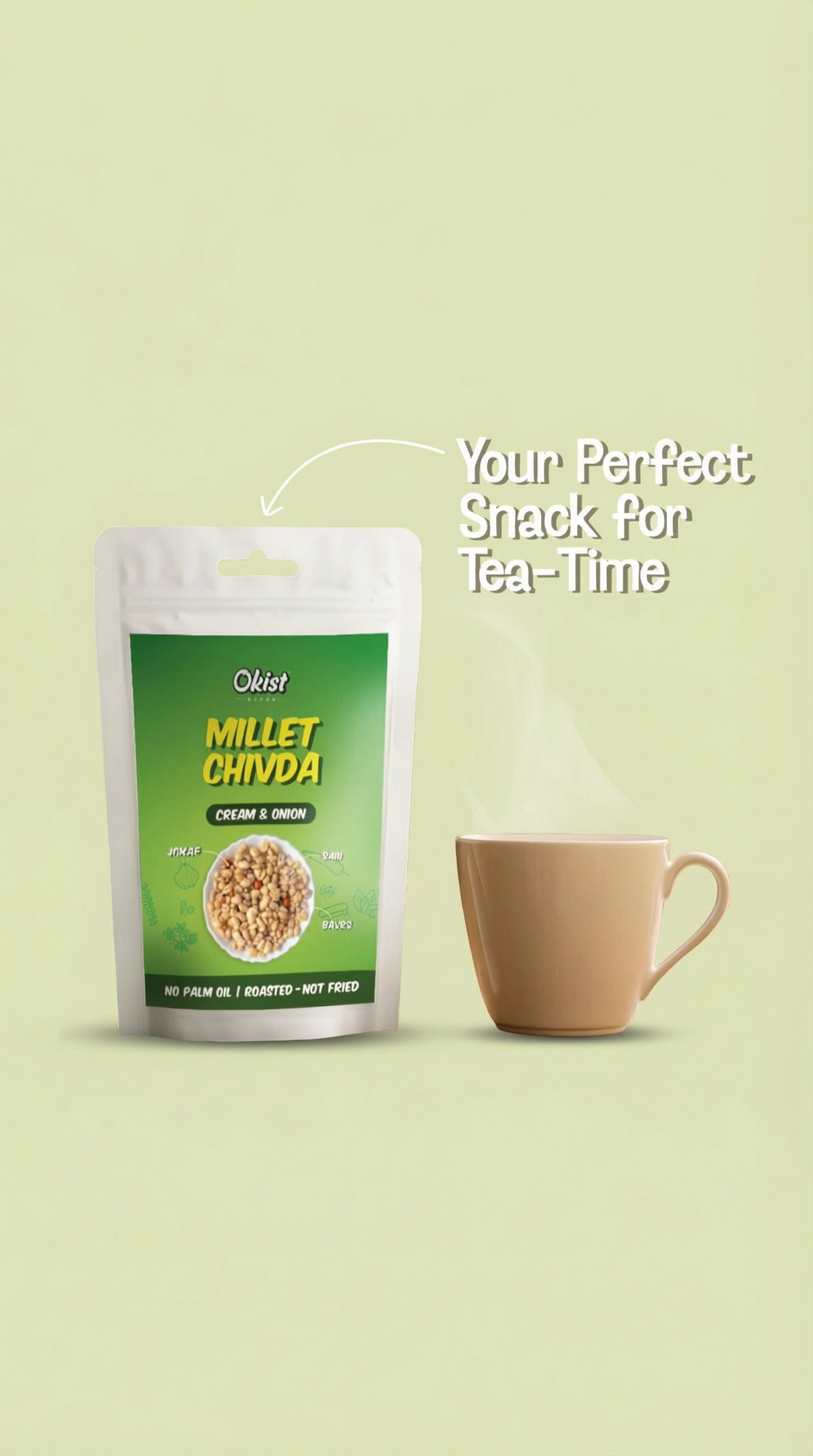 Okist Millet Chivda – Cream & Onion