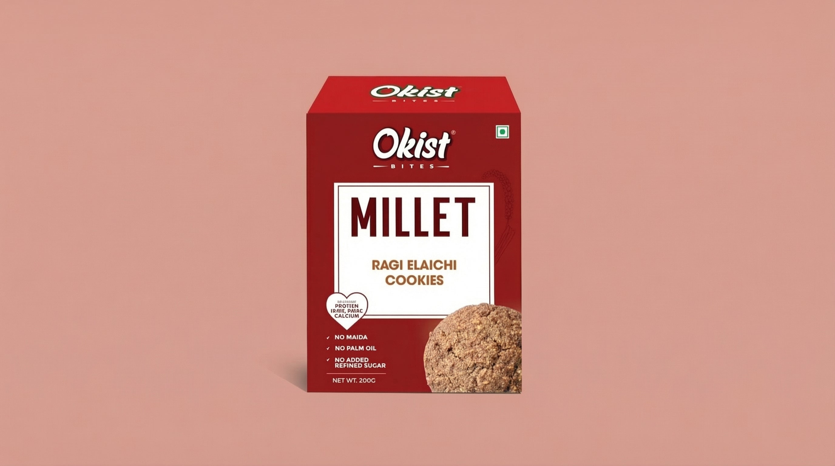 Millet Ragi Elaichi Cookies