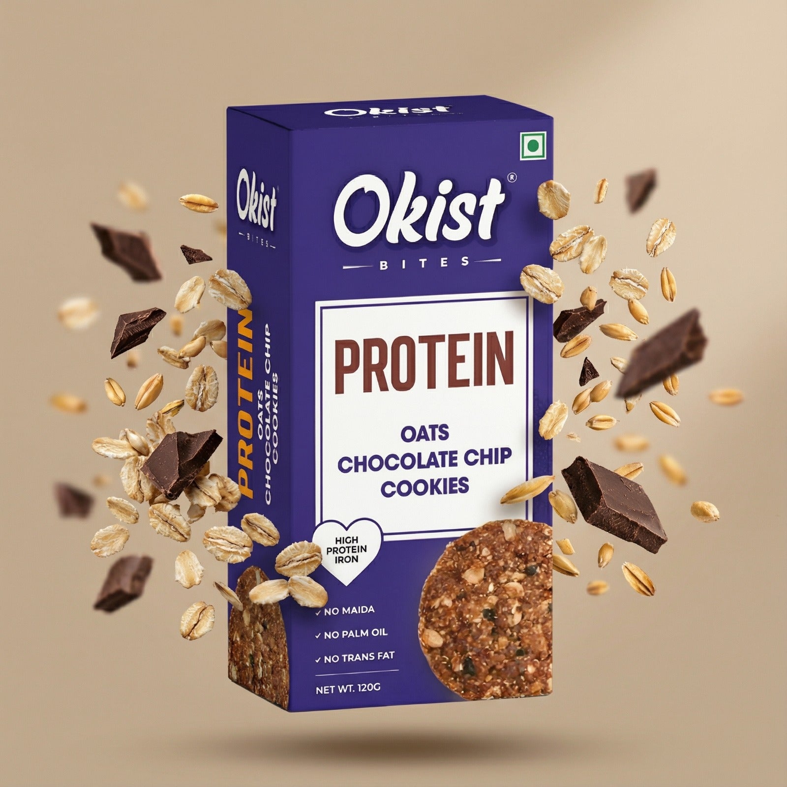 Protein Oats Chocolate Chip Cookies