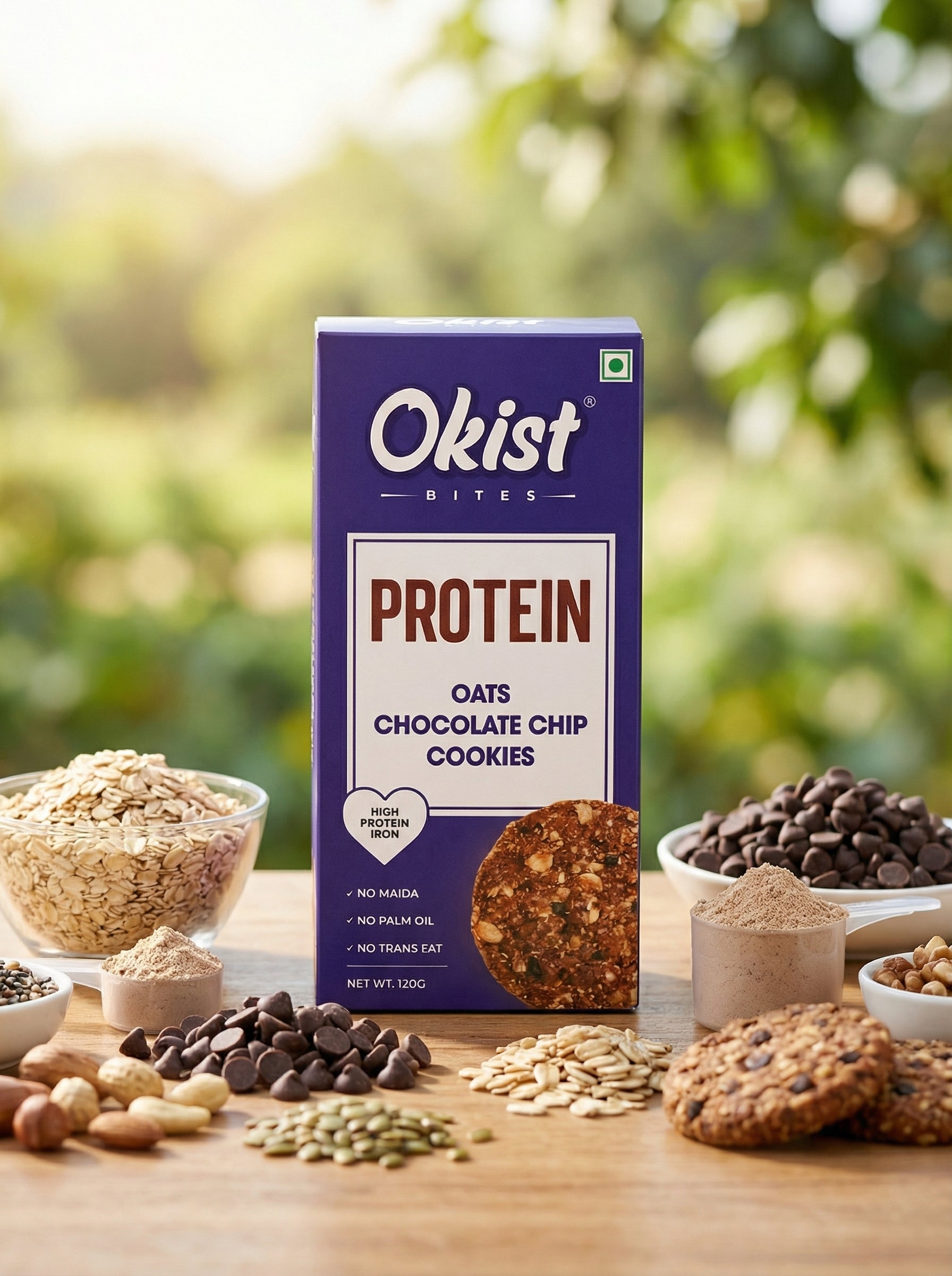 Protein Oats Chocolate Chip Cookies